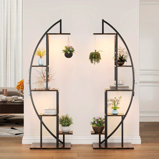 Plantenrek – Etagerek – Bloemplanken – Opbergrek – Stellingkast – 6-laags Metalen Rek – Stevig Met Brede Basis – Gemakkelijke Montage Zonder Gereedschap – Ruimtebesparend Design 160x50x30 cm
