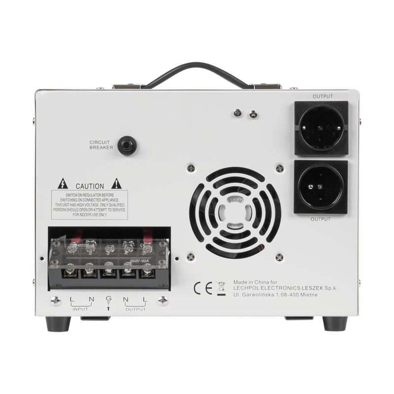 Spanningsstabilisator – Spanningsregelaar – Stroomstabilisator – Voltage Regulator – Spanningsomvormer – Automatische Regelaar – 10.000 VA Vermogen – Toroidale Transformator