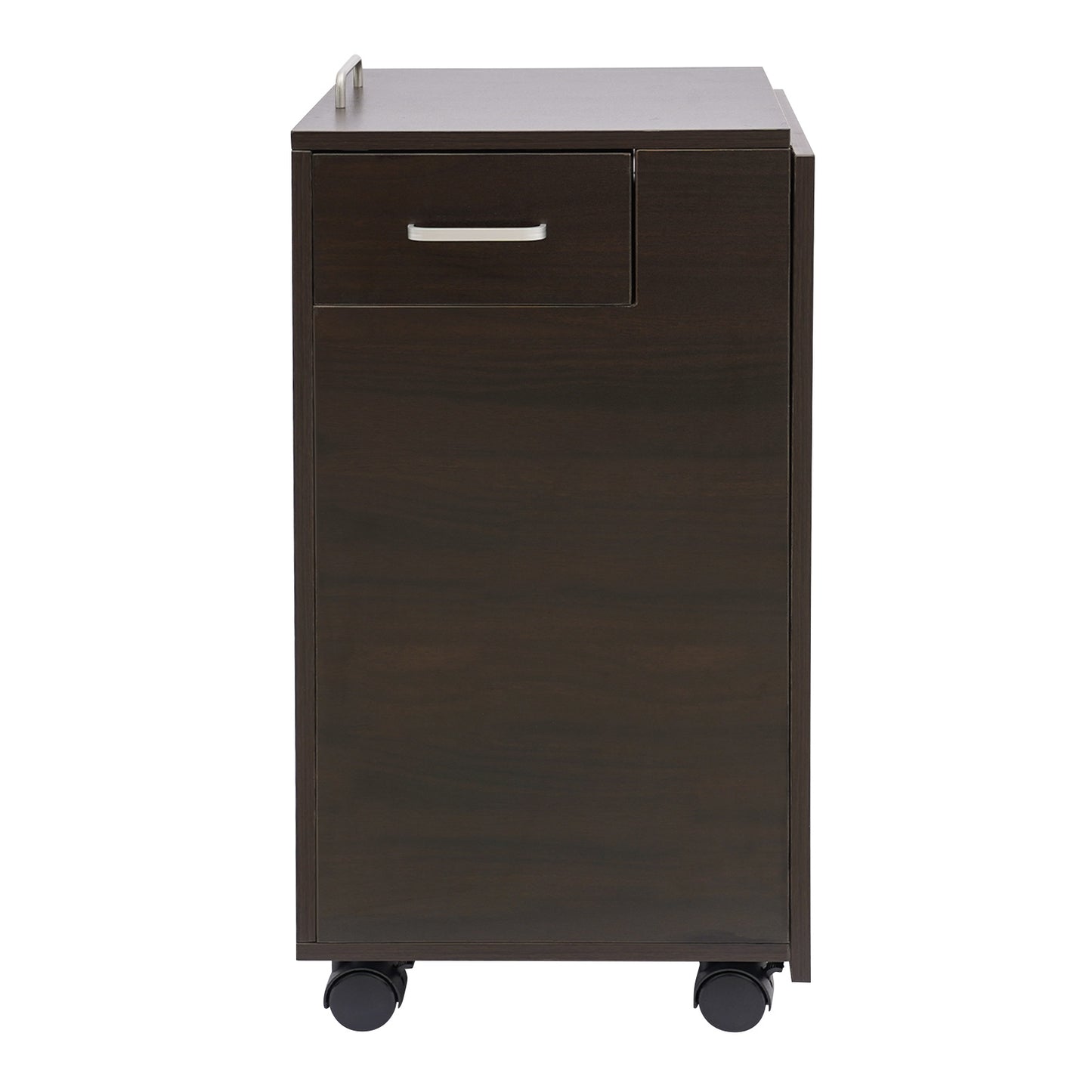 Manicure Tafel – Nageltafel – Nagelstudio Meubel – Schoonheidstafel – Bureau – Inklapbaar & Mobiel – Stille Lades & Stevig MDF Donkerbruin