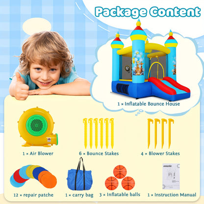 Kinderkeuken – Speelkeuken – Keukentje – Speelhuis – Rollenspel Keuken – Blauw – Duurzaam Kunststof – Compact Formaat