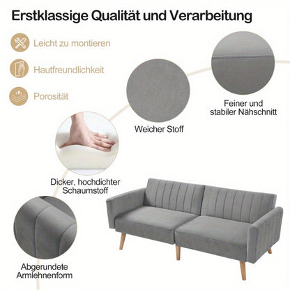 Slaapbank – Bank – Bed – Sofa – Futon – Verstelbare Rugleuning – Ruimtebesparend Design