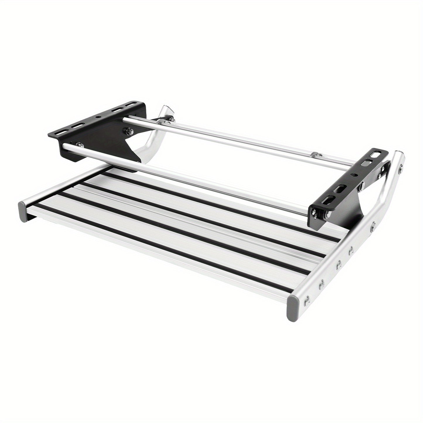 Aluminium Opstapje RV – Opklapbare Campertrap – Metalen Stap – Motorhome Stap – Niet-slip Platform – Lichtgewicht Aluminium – Draagvermogen 150 kg