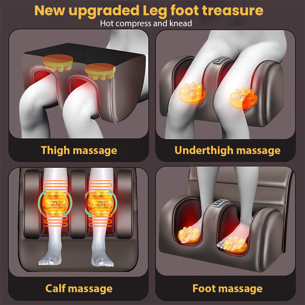 Massagekussen – Shiatsu Kussen – Nekmassage Apparaat – Rugkussen – Elektrisch Massagekussen – 3 Snelheden – Warmtefunctie – 10 Vibratiemotoren