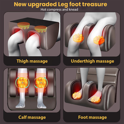 Massagekussen – Shiatsu Kussen – Nekmassage Apparaat – Rugkussen – Elektrisch Massagekussen – 3 Snelheden – Warmtefunctie – 10 Vibratiemotoren
