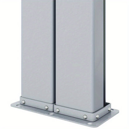 Uitschuifbare Windscherm – Windscherm – Windschutzelement – Tuinscherm – Balkonbescherming – 100 Cm Uitgeschoven – Metalen Frame - Rood