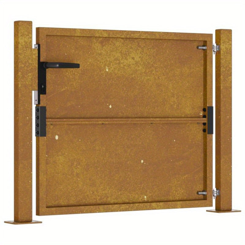 Tuinpoort – Tuindeur – Schuttingdeur – Poort – Hek – Cortenstaal – Weerbestendig – 105x105 cm