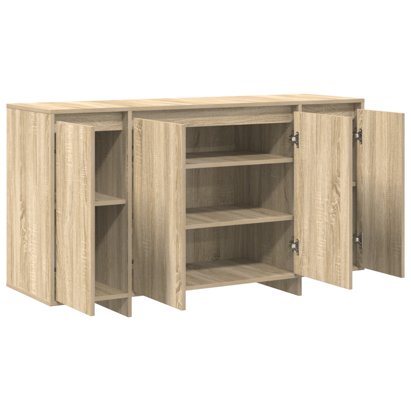 Oak Sideboard Sonoma eiken Gefabriceerd wood 135 x 41 x 75cm Practical and removable