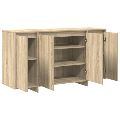 Oak Sideboard Sonoma eiken Gefabriceerd wood 135 x 41 x 75cm Practical and removable