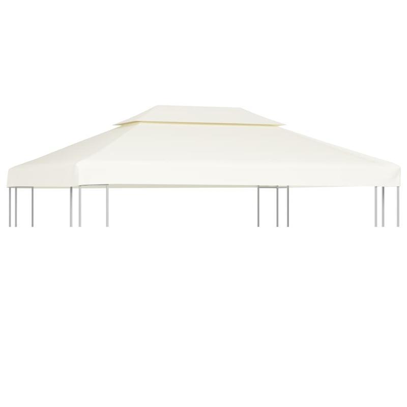 Partytenthoes – Tentluifel – Gazebohoes – Tenthulpstuk – Overkapping – Hoogwaardige PVC 310g/m² – Melkwit 3x4 Meter