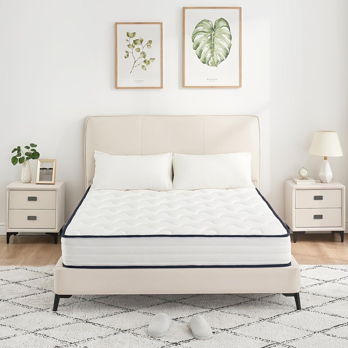 140x200cm Memory Foam Mattress with 21cm Thickness, H3 Medium Firmness, 7 Comfort Zones, Breathable Microfiber Cover, Reversible Design & Support - Queen Size Bed Mattress for Enhanced Sleep Quality, Spinal Alignment & Motion