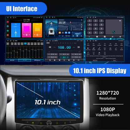 Autosysteem – Auto Multimedia Speler – Draaibaar Scherm – Car Stereo – Multimedia Head Unit – 10,1 Inch IPS Touchscreen – AHD Achteruitrijcamera & Microfoon