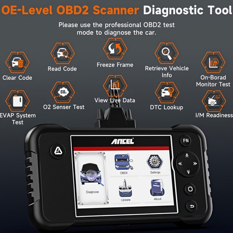 OBD2 Scanner – Autodiagnose Tool – Codelezer – Foutcode Scanner – Diagnosetool – 5-in-1 Functie – Gratis Levenslange Updates