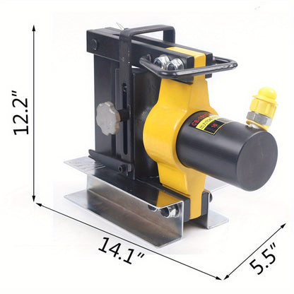 Heavy-Duty Hydraulic Bending Machine with 3-Position Bending Dies (45°/90°/135°) - 2.54cm Max Bend Diameter, 8-Ton Capacity, Steel & Cast Iron Construction, Hydraulic Power System for Copper/Busbar/Aluminum/Steel Bending -
