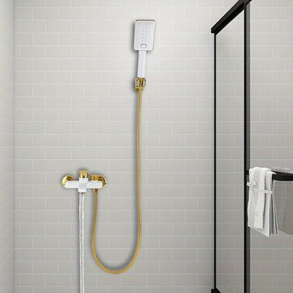 Badkraan – Badmengkraan – Handdouche – Wandkraan – Badkamergarnituur – Messing – Watervaluitloop – Opbouw