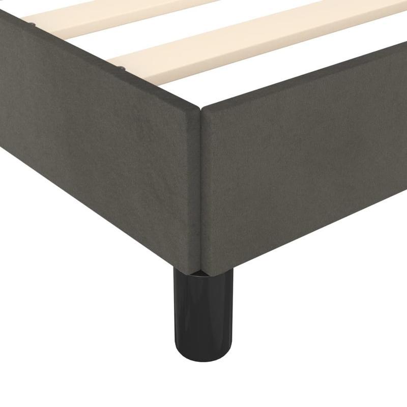 Bed frame without Mattress Grigio Scuro 120x200cm Velvet Practical, removable, suitable for all seasons