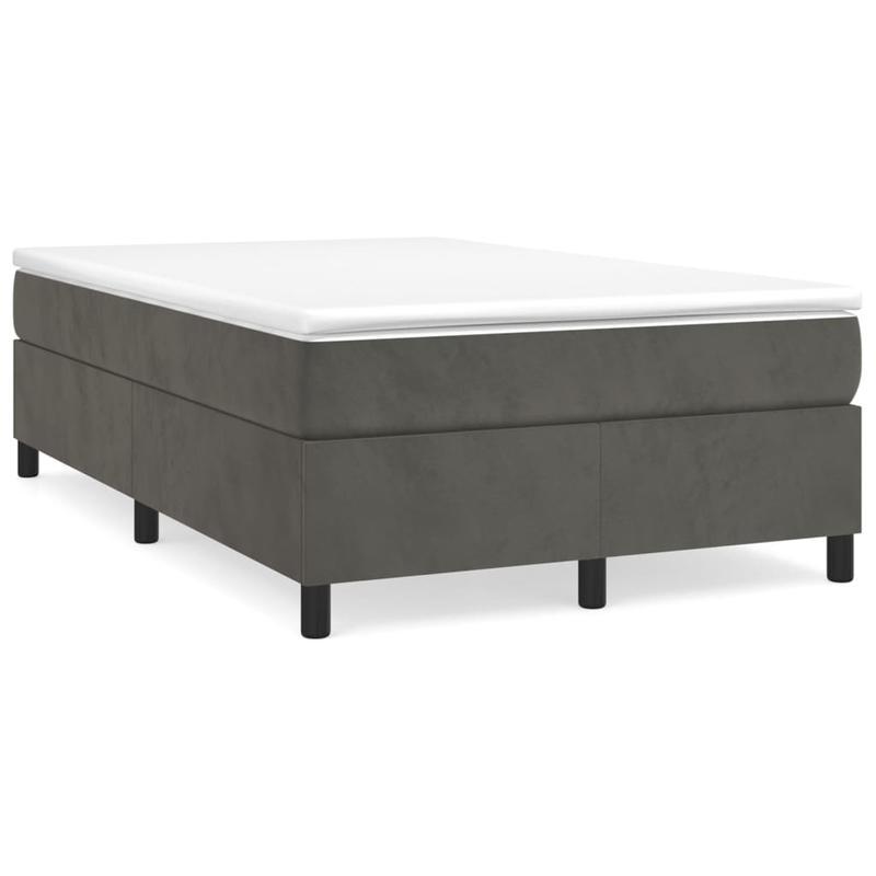 Modern Minimalist Bed Frame - Heavy-Duty Platform Bed with Easy Assembly, No Box Spring Needed, Sturdy Wooden Construction - Mattress-Friendly Design for All Seasons - Ideal for Small Spaces & Contemporary Bedrooms - Grigio S