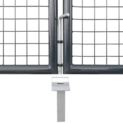 Tuinpoort – Tuinafscheiding – Tuinhuisdeur – Staaldraaipoort – Antraciet – Gegalvaniseerd Staal – Weerbestendig – Veilig Afsluitbaar