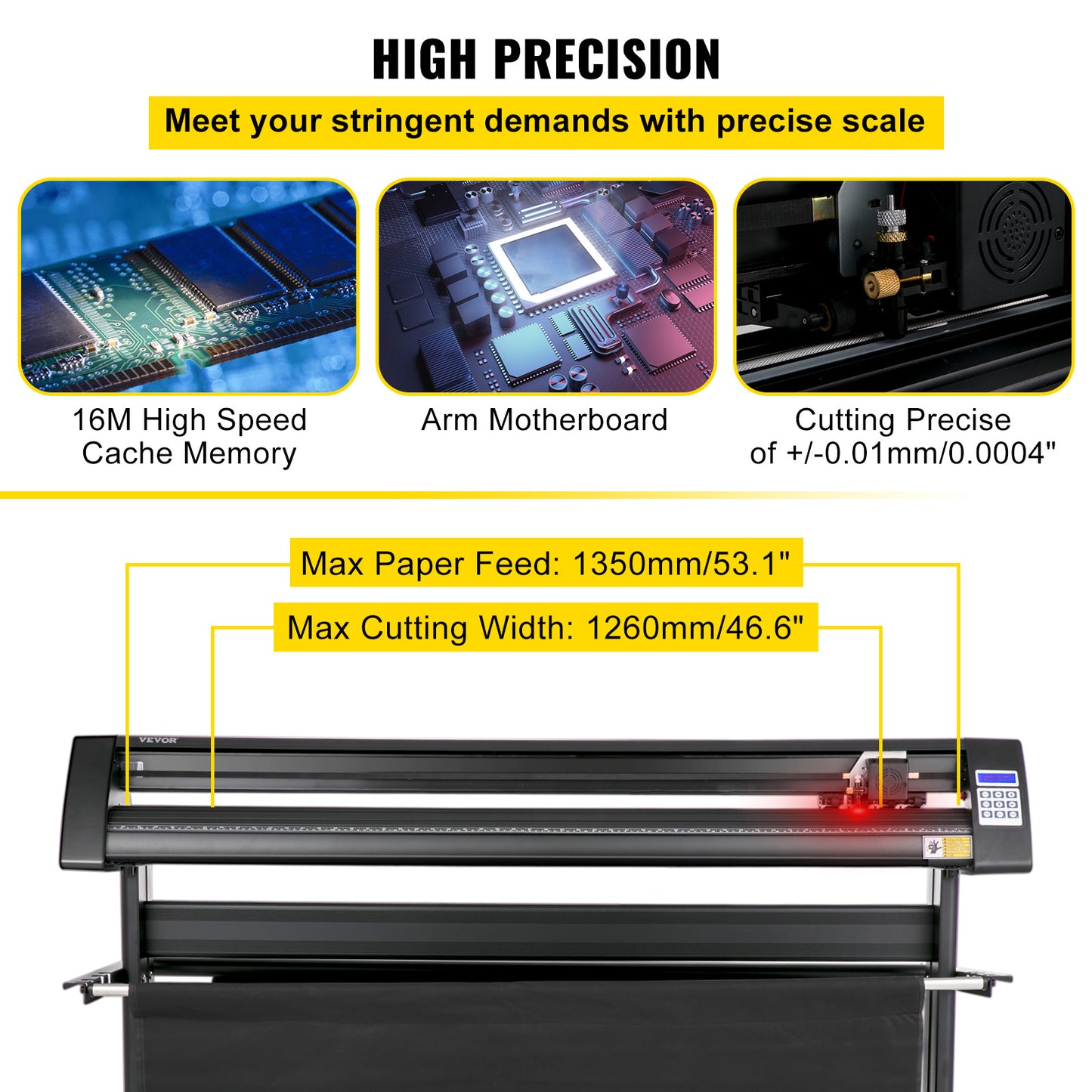 Snijplotter – Vinyl Cutter – Vinyl Plotter – Plotter Cutter – Vinyl Snijmachine – Rood Lichtgeleiding – Snijbreedte 135 cm