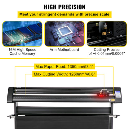 Snijplotter – Vinyl Cutter – Vinyl Plotter – Plotter Cutter – Vinyl Snijmachine – Rood Lichtgeleiding – Snijbreedte 135 cm