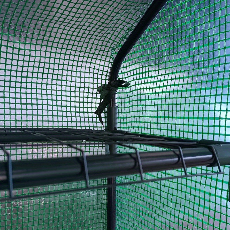 Kas – Tuinkas – Serre – Kweekkas – Plantaardekkas – Stevig Stalen Frame – 8 Schappen Met Ventilatie