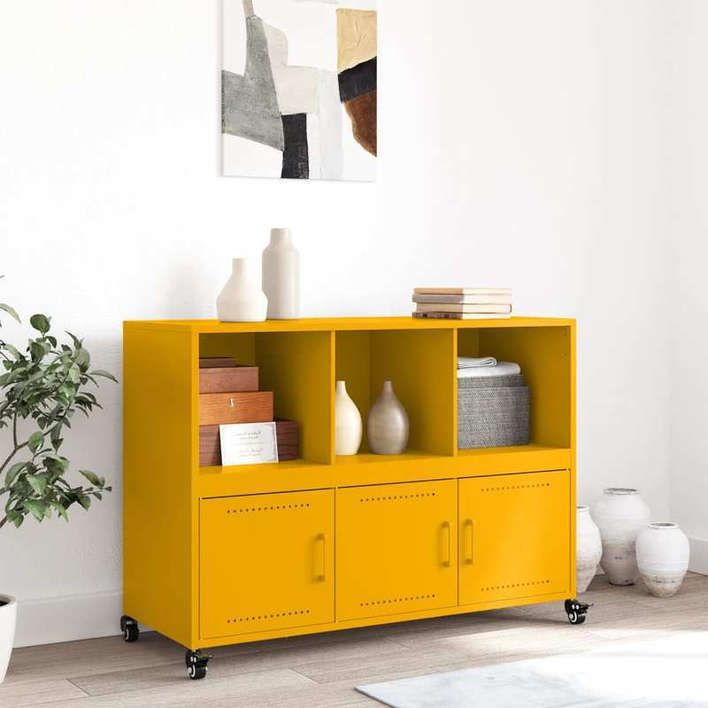Sideboard – Dressoir – Kast – Opbergmeubel – Buffetkast – Sonoma Grijs – Engineered Wood – 91x28x75 cm