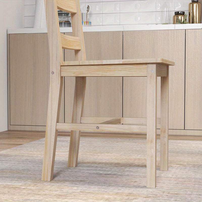 5-Teilige Essgruppe Esstisch Mit Stühlen Sitzgruppe, Massivholz, 118 Cm