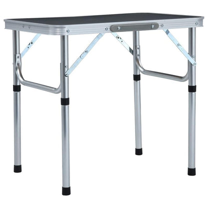 Compact Opvouwbaar Tafeltje – Kampeertafel - Reis Tafeltje – Kampeertafeltje – Campingtafel - Picknicktafeltje – Lichtgewicht – Aluminium Met MDF – Compact Formaat