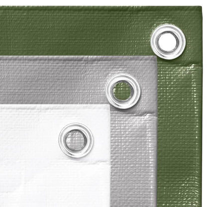 Afdekzeil – Zeil – Luifel – Dekzeil – Grondzeil – Waterdicht – UV-bestendig – Sterk HDPE Materiaal – Groot 6x12 Meter – Scheurvast – Groen