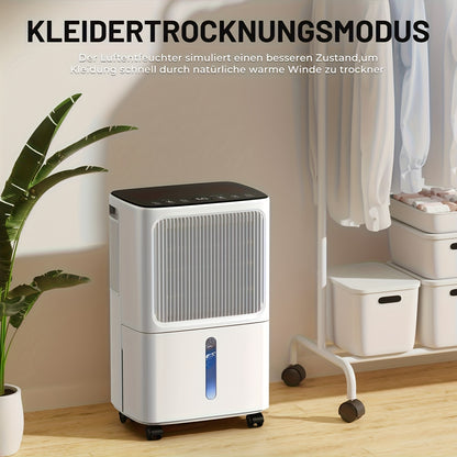 Ontvochtiger – Luchtontvochtiger – Vochtvreter – Vochtverwijderaar – Kledingdroger – 16 Liter Capaciteit – Digitale Vochtigheidsmeter met Timer