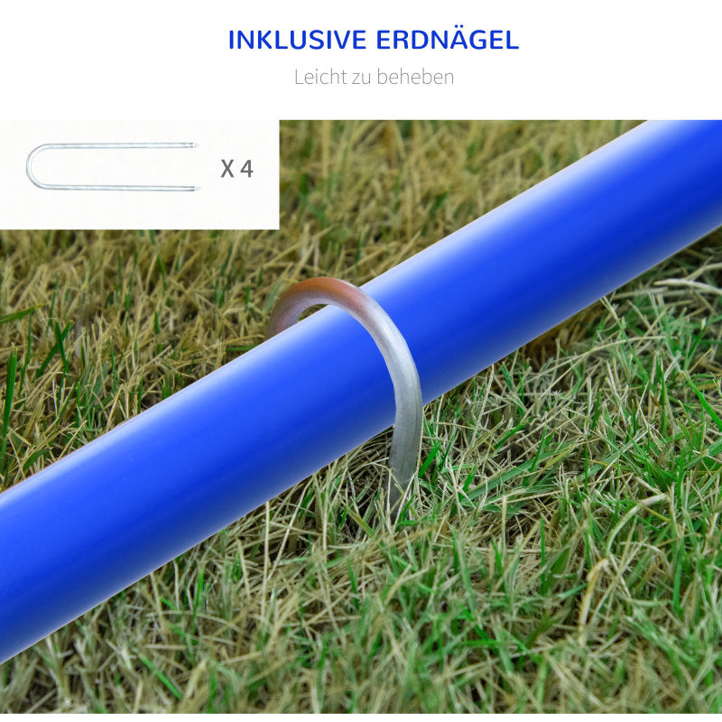 Hunde Agility Training Set 4-Teilig Mit Tragetasche Blau Orange 88 X 64