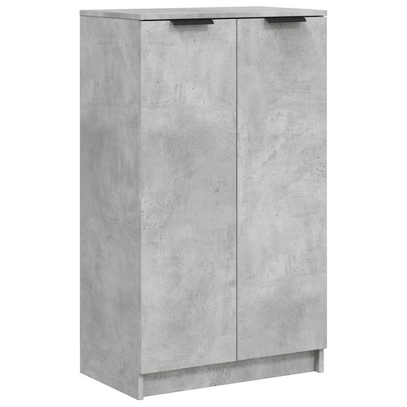 Schoenenkast – Schoenenrek – Schoenenopberger – Halkast – Schoenenbank – Beton Grijs – Compact 59x35x100 cm – Duurzaam Plaatmateriaal