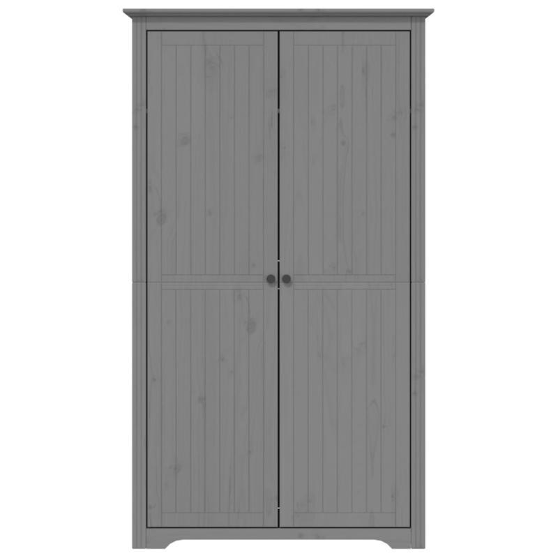 Kledingkast – Garderobekast – Kledingopberger – Kast – Linnenkast – Massief Grijs Grenen – Ruime Opbergkast 99x53,5x173 cm