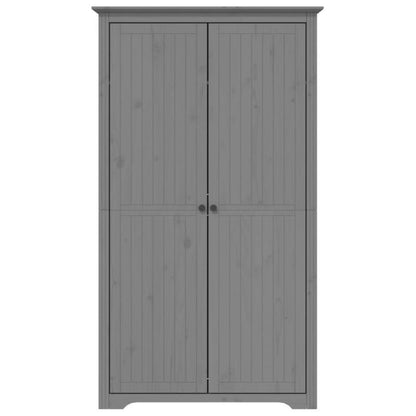 Kledingkast – Garderobekast – Kledingopberger – Kast – Linnenkast – Massief Grijs Grenen – Ruime Opbergkast 99x53,5x173 cm