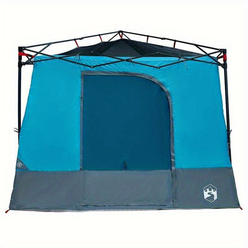 Outdoor Tent – Camping Tent – Kampeertent – Festival Tent – Reis Tent – Blauw-Zwart – Ruim 290x288 cm – Duurzaam Glasfiber Frame