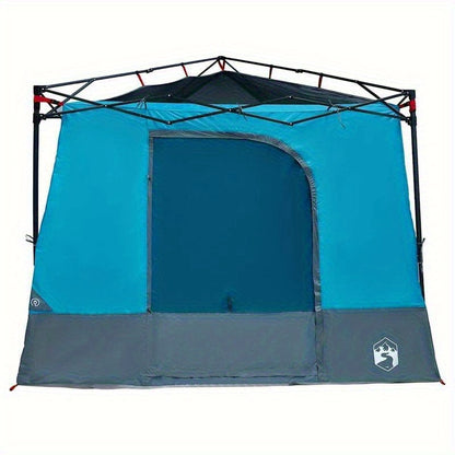 Outdoor Tent – Camping Tent – Kampeertent – Festival Tent – Reis Tent – Blauw-Zwart – Ruim 290x288 cm – Duurzaam Glasfiber Frame