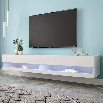 TV Meubel – TV Kast – TV Dressoir – TV Stand – Entertainment Meubel – Modern Wit – Ruime Opbergruimte – Stevige Constructie – 140x40x30,5 cm