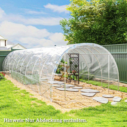 Kasfolie – Tuinkasfolie – Broeikasfolie – Foliekas – Tunnelkasfolie – Waterdicht – UV-Bestendig – Extra Dik – Scheurvast – 6x10 Meter – Polyethyleentereftalaat Plastic