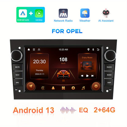 7-inch Autoradio – Touchscreen Radio – Multimedia Systeem – Navigatie Systeem – Android Auto Radio – Android 13 – Wireless CarPlay & AHD Achteruitrijcamera