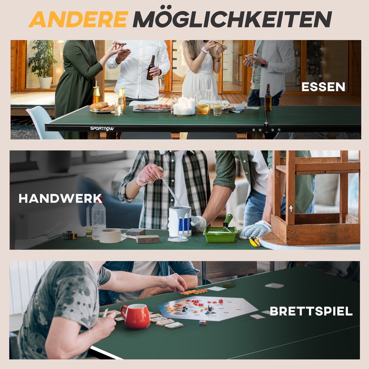 Tafeltennistafel – Pingpongtafel – Tafeltennisbord – Inklapbare Tafel – Speeltafel – Inklapbaar Design – 8 Wieltjes Voor Makkelijk Verplaatsen – 274x152,5x76 cm – Robuust IJzeren Frame – Inclusief Peddels En Ballen – Groen