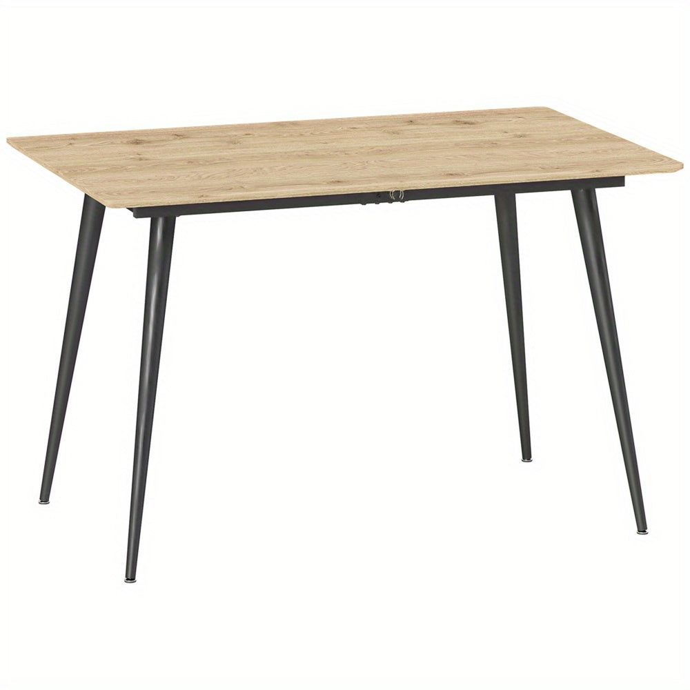 Uitklaptafel – Klaptafel – Eettafel – Vouwtafel – Tuintafel – Uitschuifbaar – Stevig Stalen Onderstel – Ruimtebesparend Modern Design – 120-160 cm Voor 6-8 Personen