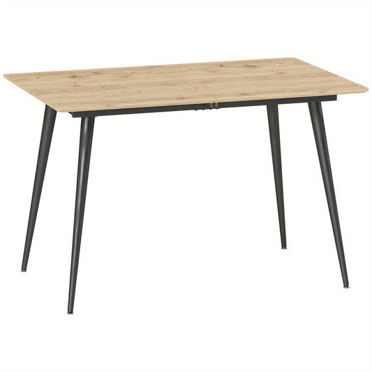 Uitklaptafel – Klaptafel – Eettafel – Vouwtafel – Tuintafel – Uitschuifbaar – Stevig Stalen Onderstel – Ruimtebesparend Modern Design – 120-160 cm Voor 6-8 Personen
