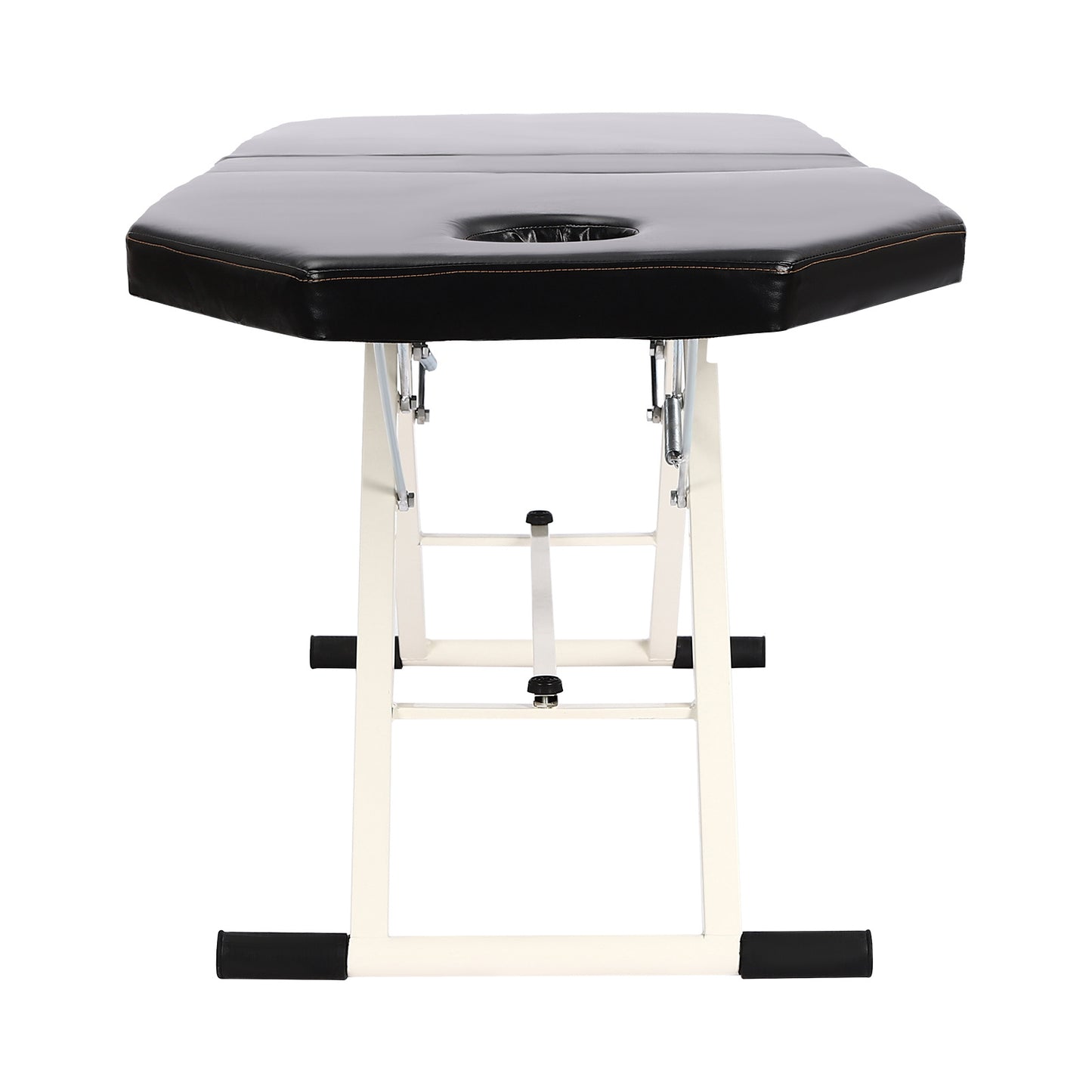Massagetafel – Massagebank – Behandelingstafel – Spa Tafel – Schoonheidstafel – Inklapbaar & Draagbaar – Ergonomisch Gezichtsgat & 250 kg Draagvermogen – Zwart