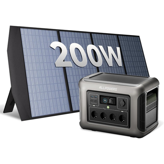 Draagbare Powerstation – Mobiele Generator – Noodstroomvoorziening – Camping Accu – Solar Generator – 1600W Vermogen – Ultrafast Opladen 40 Min