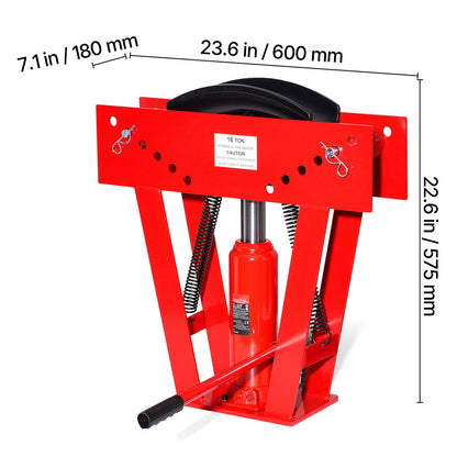 Buisfouter – Hydraulische Pijpenbuiger – Buigmachine – Pijpbuiger – Buisbuiger – 16 Ton Druk – 8 Matrijzen 13-76 mm