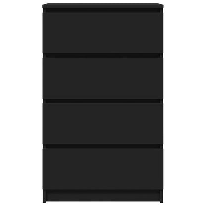 Opbergkast – Opbergmeubel – Kasten – Sideboard – Creatief Meubel – Zwart – 60x35x98,5 cm – Gefineerd Hout – Afsluitbaar