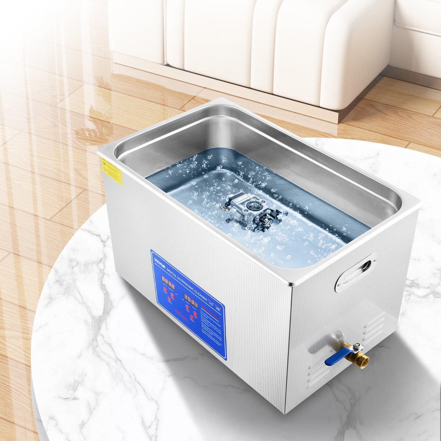 Ultrasone Reiniger TH-100A – Ultrasoon Schoonmaakapparaat – Ultrasoon Sieradenreiniger – Ultrasoon Vaatje – Ultrasoon Wasbak – 30 Liter Inhoud – Roestvrij Staal
