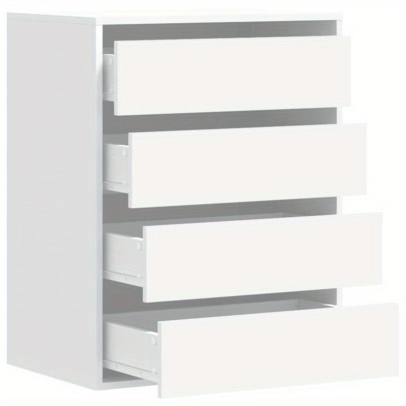 Drawer Cabinet 60X41X76 Cm Crafted Wood White