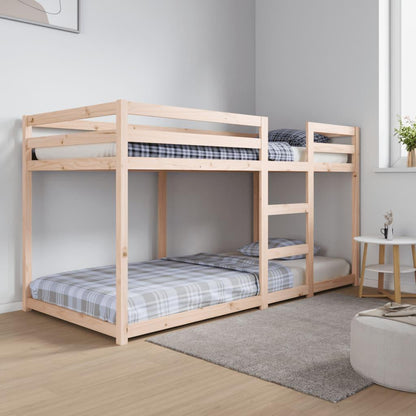 Stapelbed Zonder Matras – Halfhoogslaper – Kinderbed – Bedbank – Bunkbed – Massief Grenen Hout – Geschikt Voor Matras 90x200 cm