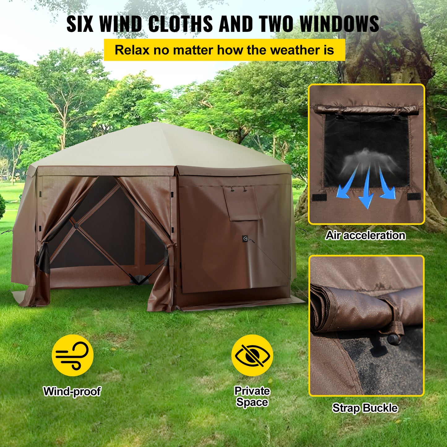 Uitschuifbare Zonwering – Terrasoverkapping – Zonnescherm – Buitenluifel – Zonneschaduw – 13 x 8 ft – Waterafstotend Polyester – Verstelbare Hoek