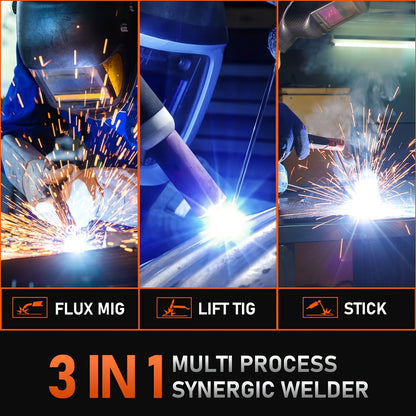 Lasmachine – Lasmachine Zonder Gas – MIG Lasapparaat – ARC Lasser – Lift TIG Machine – Flux Core Draad – 220V Aansluiting